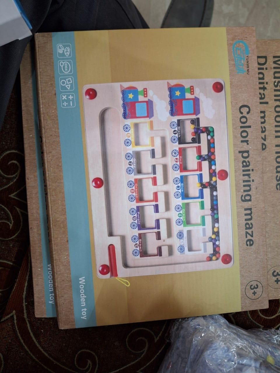 Montessori Magnetic Maze — Color & Number Learning Board for Kids